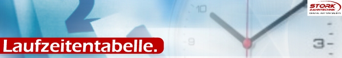 Laufzeitentabelle